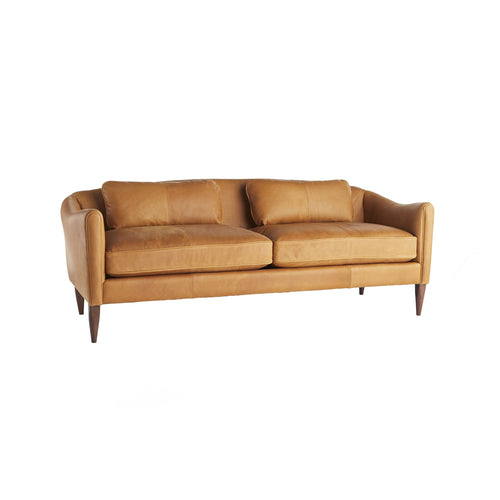 Vincent Sofa - Butterscotch Leather Dark Walnut