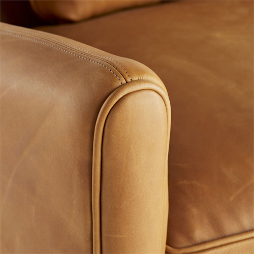 Vincent Sofa - Butterscotch Leather Dark Walnut