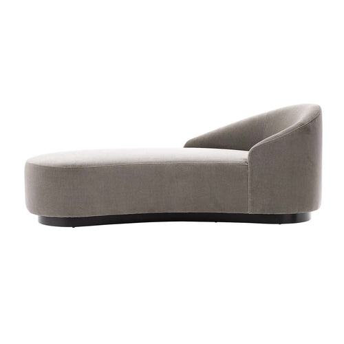 Turner Chaise Sharkskin Velvet Grey Ash, Right Arm