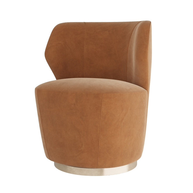 Poppy Chair Cider Velvet Champagne Swivel