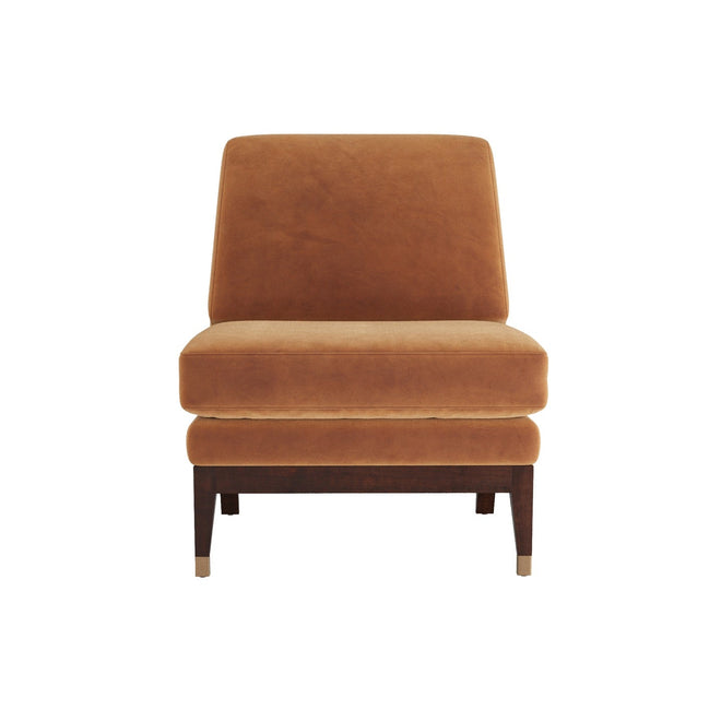 Sawyer Chair Cider Velvet Dark Walnut