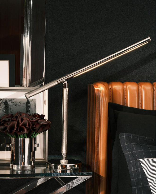 Barrett Knurled Boom Arm Desk Light