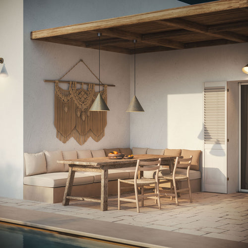 Cone Outdoor Pendant Light