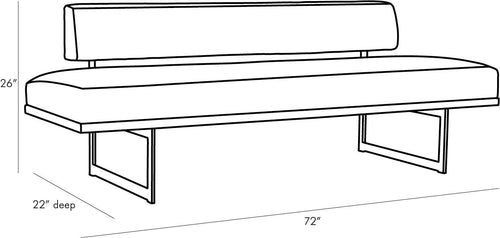 Tuck Bench Bone Linen