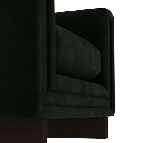 Lovell Chair Forest Velvet Dark Walnut