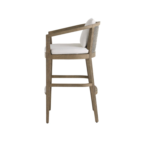 Sobek Textured Back Outdoor Bar Stool