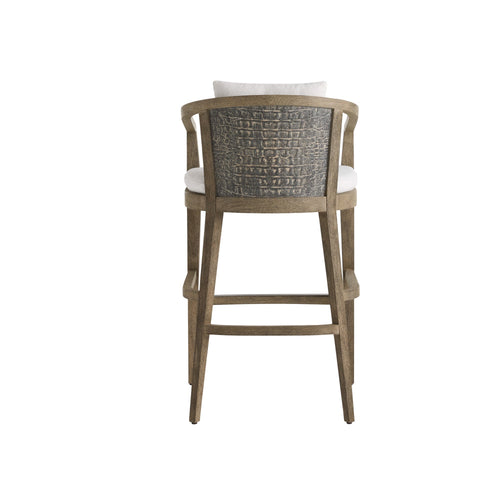 Sobek Textured Back Outdoor Bar Stool