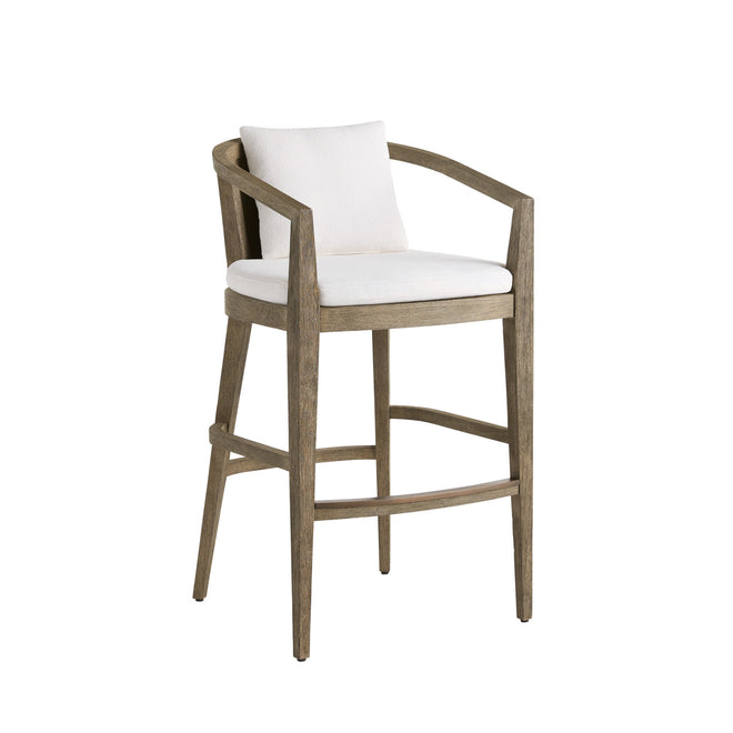 Sobek Textured Back Outdoor Bar Stool