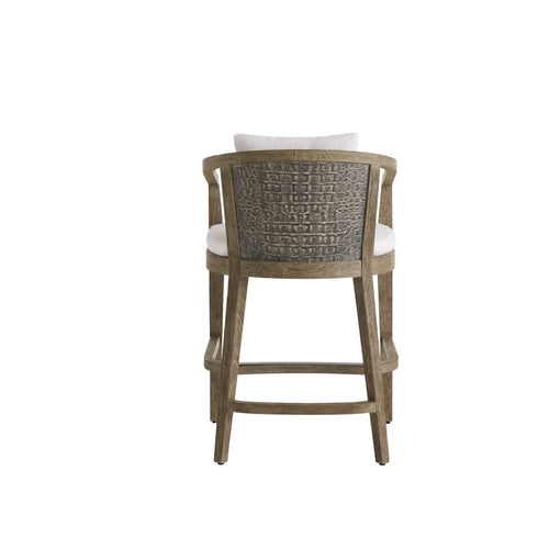Sobek Textured Back Outdoor Counter Stool