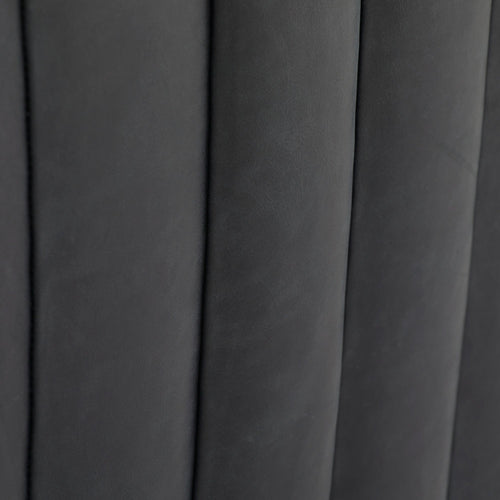 Huxley Sofa Noir Leather White Oyster