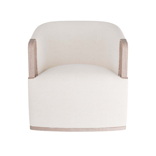 Reveal Swivel Lounge Chair Bone Linen