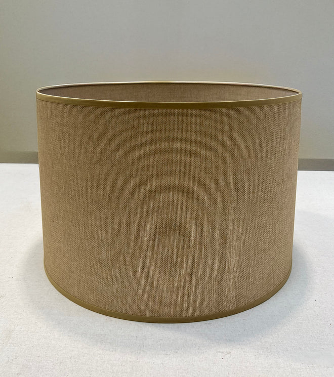 Fawn Raffia Drum Shade