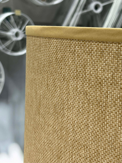 Fawn Raffia Drum Shade
