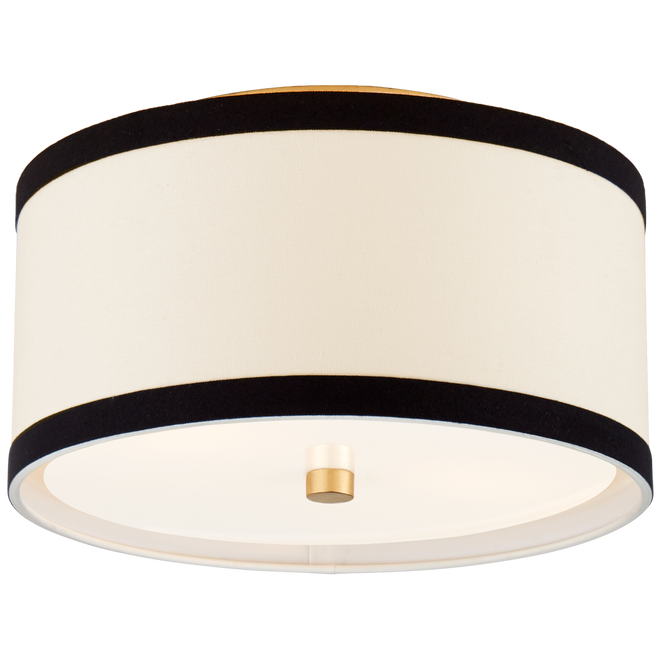 Walker Flush Mount with Black Trim