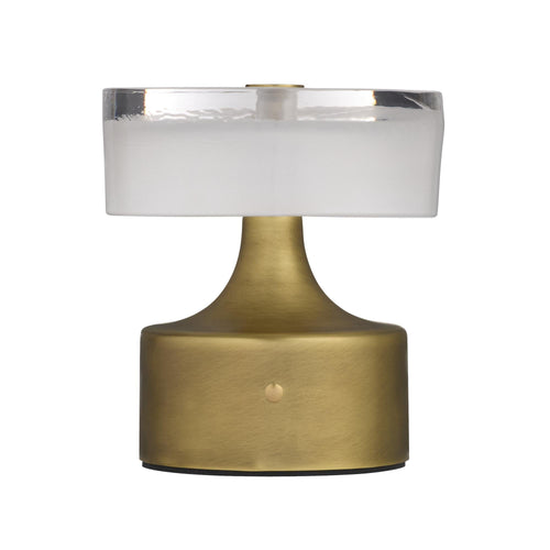 Verglas Mini Rechargeable Accent Lamp - Antique Brass
