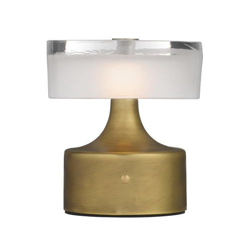 Verglas Mini Rechargeable Accent Lamp - Antique Brass