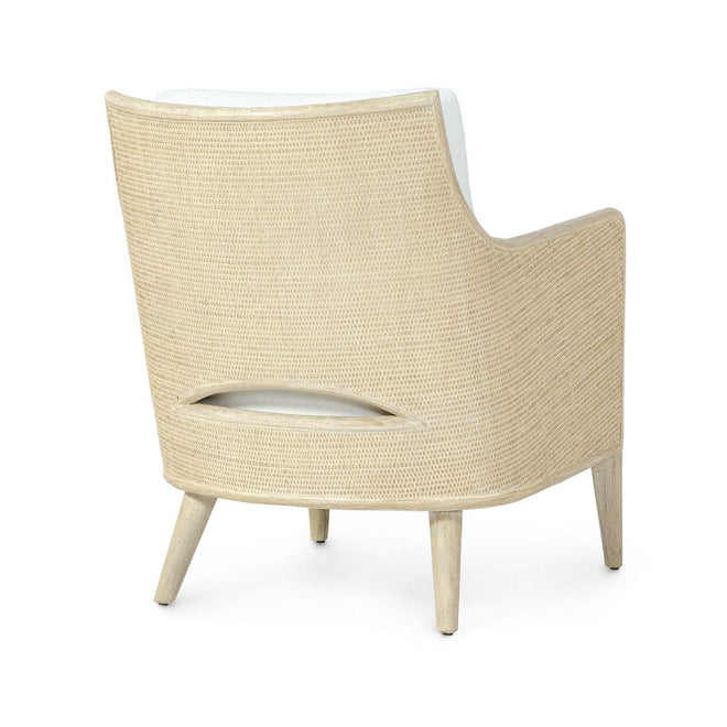 Avalon Lounge Chair, Cerused White