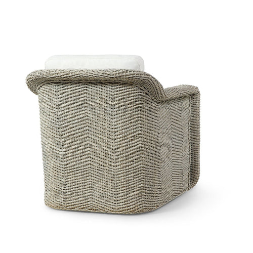 Shelby Swivel Lounge Chair Whitewash