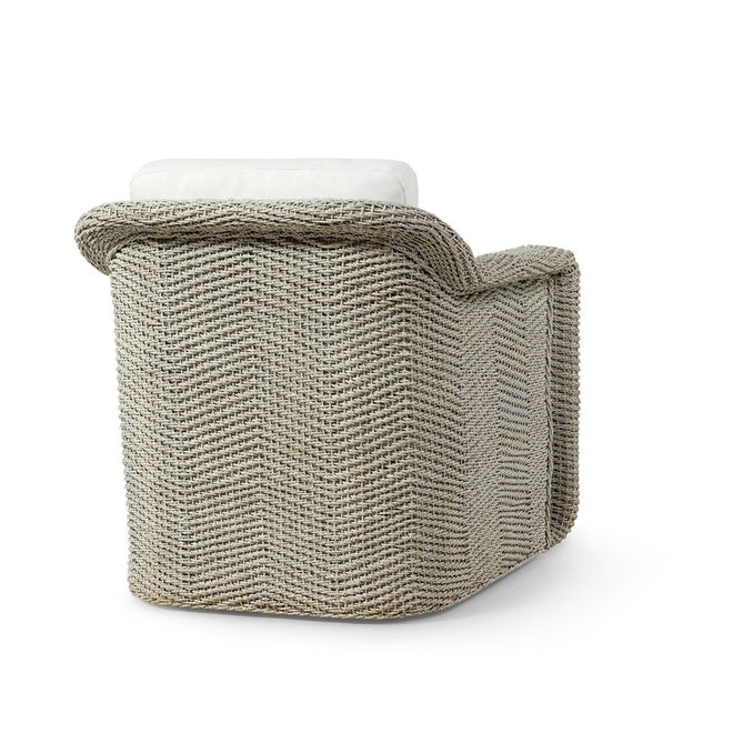Shelby Swivel Lounge Chair Whitewash