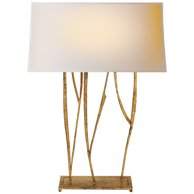 Visual Comfort Studio Adjustable Floor Lamp with Natural Paper