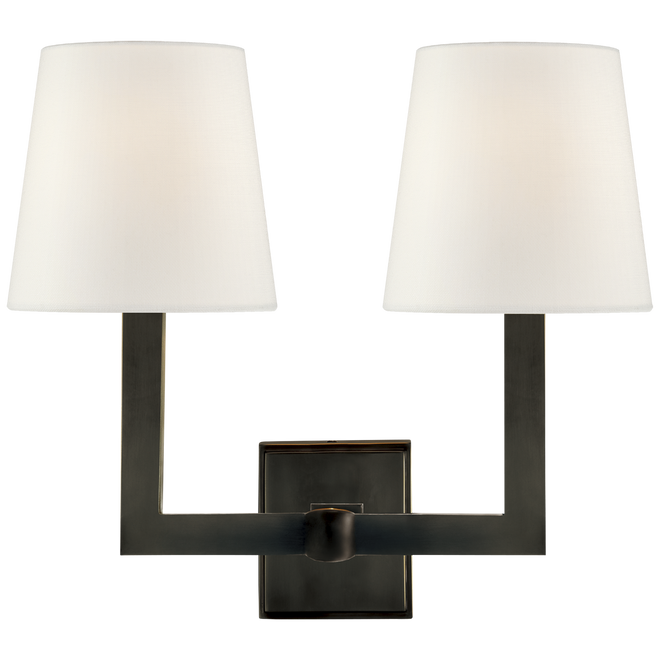 Square Tube Double Sconce