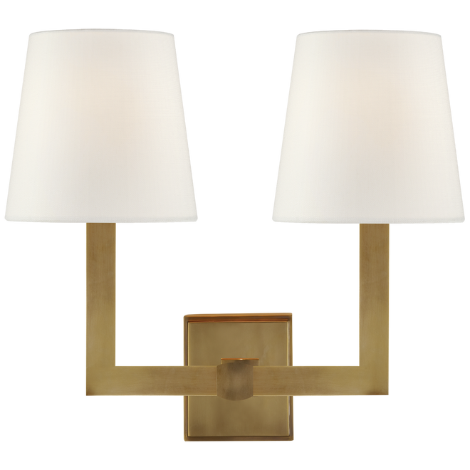 Square Tube Double Sconce