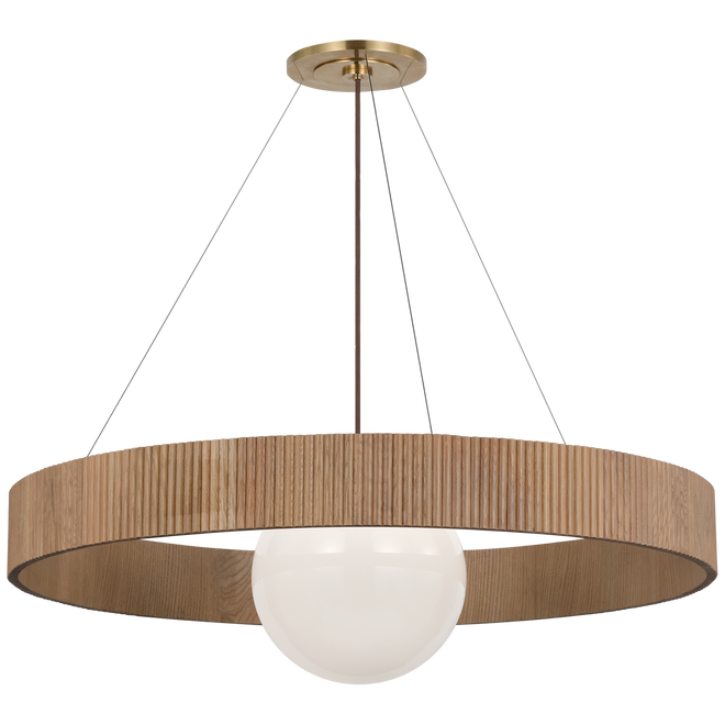 Arena Ring and Globe Chandelier