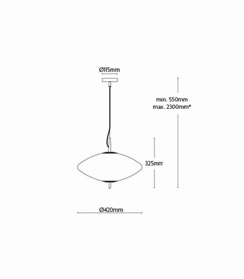 Nova Wide Pendant Light