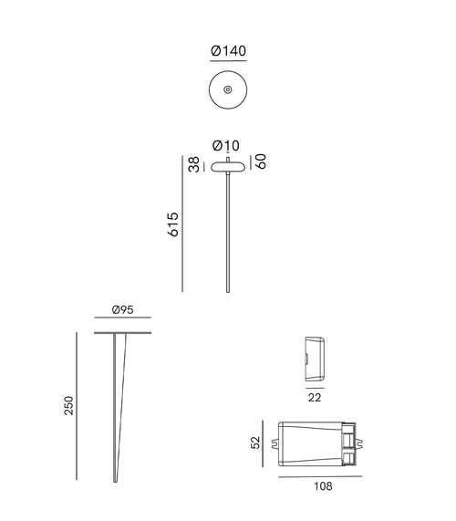 Pantarhei Bollard Light
