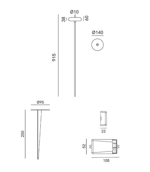Pantarhei Bollard Light