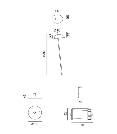 Pantarhei Bollard Light