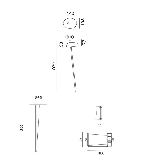 Pantarhei Bollard Light