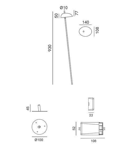 Pantarhei Bollard Light