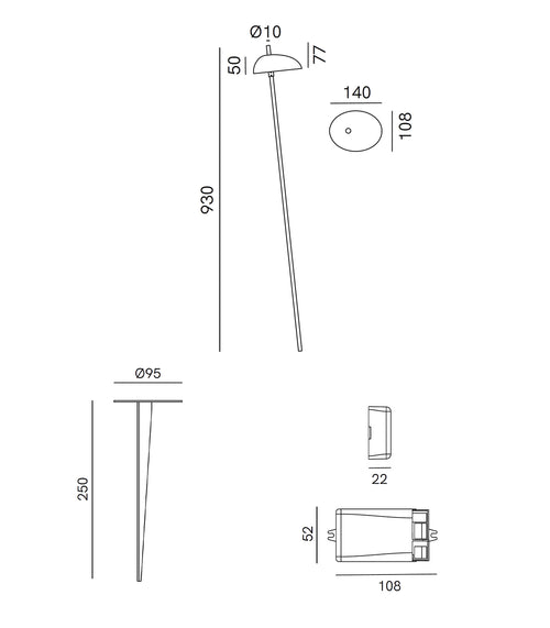 Pantarhei Bollard Light
