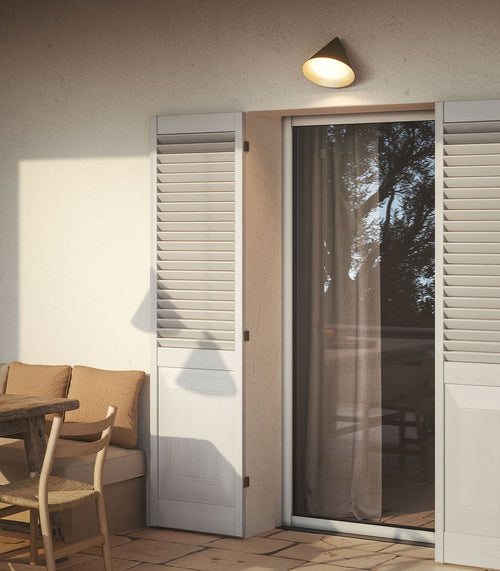 Cone Flush Outdoor Wall Light