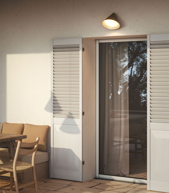 Cone Flush Outdoor Wall Light