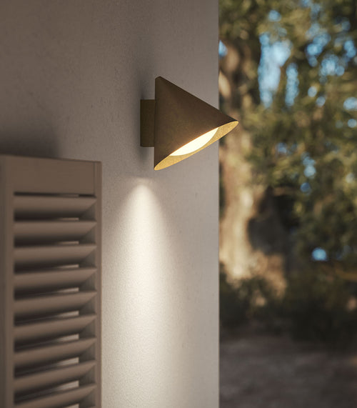 Cone Flush Outdoor Wall Light