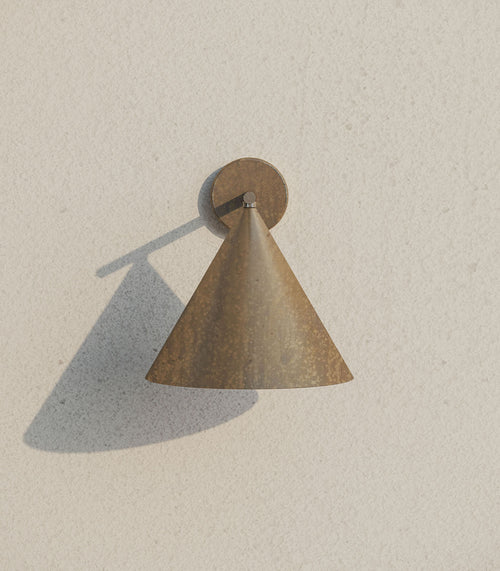 Cone Straight Outdoor Wall Light