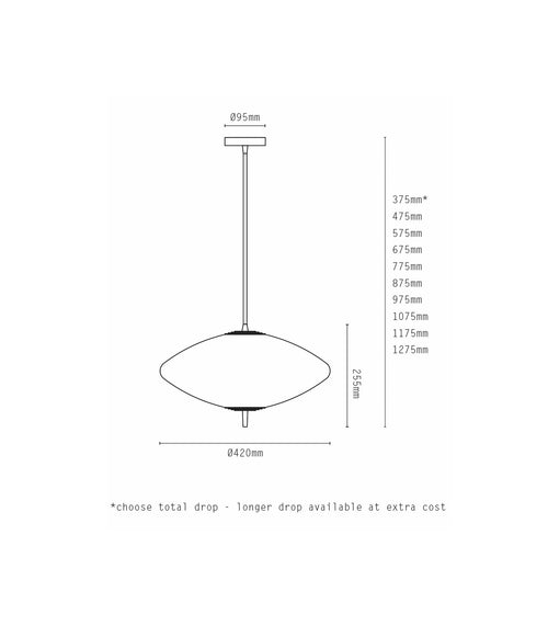 Nova Wide Pendant Light