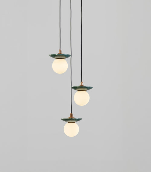 Orbit Stone Pendant 3 Light