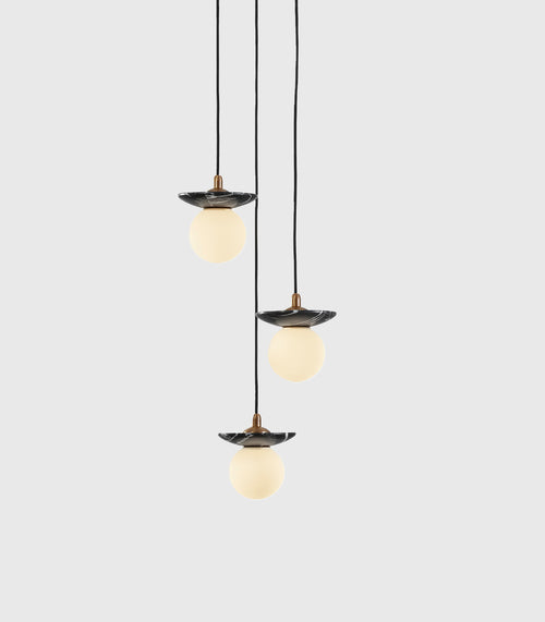 Orbit Stone Pendant 3 Light
