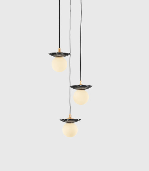 Orbit Stone Pendant 3 Light