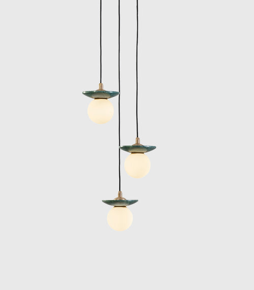 Orbit Stone Pendant 3 Light