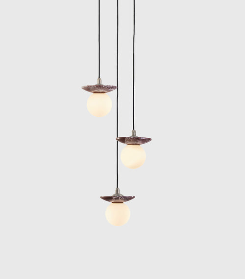 Orbit Stone Pendant 3 Light