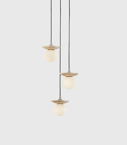Orbit Stone Pendant 3 Light