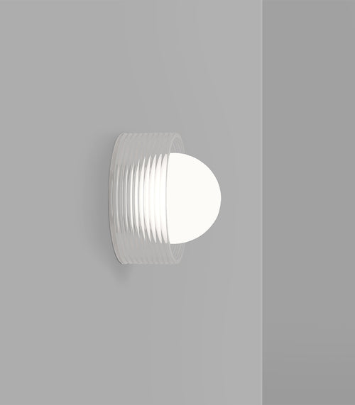 Orb Sur Ribbed Wall Light