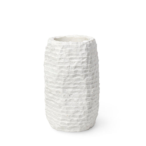 Ambrose Chiseled Marble Vase Tall