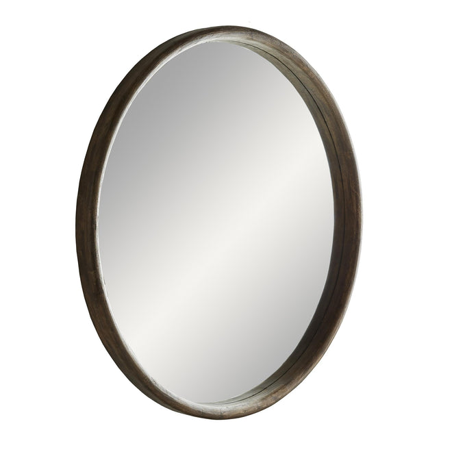 Lesley Large Mirror - Light Walnut