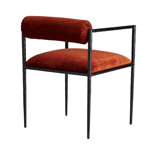 Barbana Chair Rust Velvet