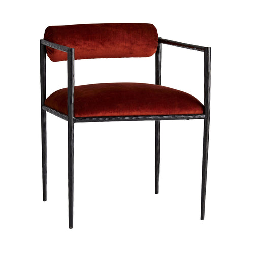 Barbana Chair Rust Velvet